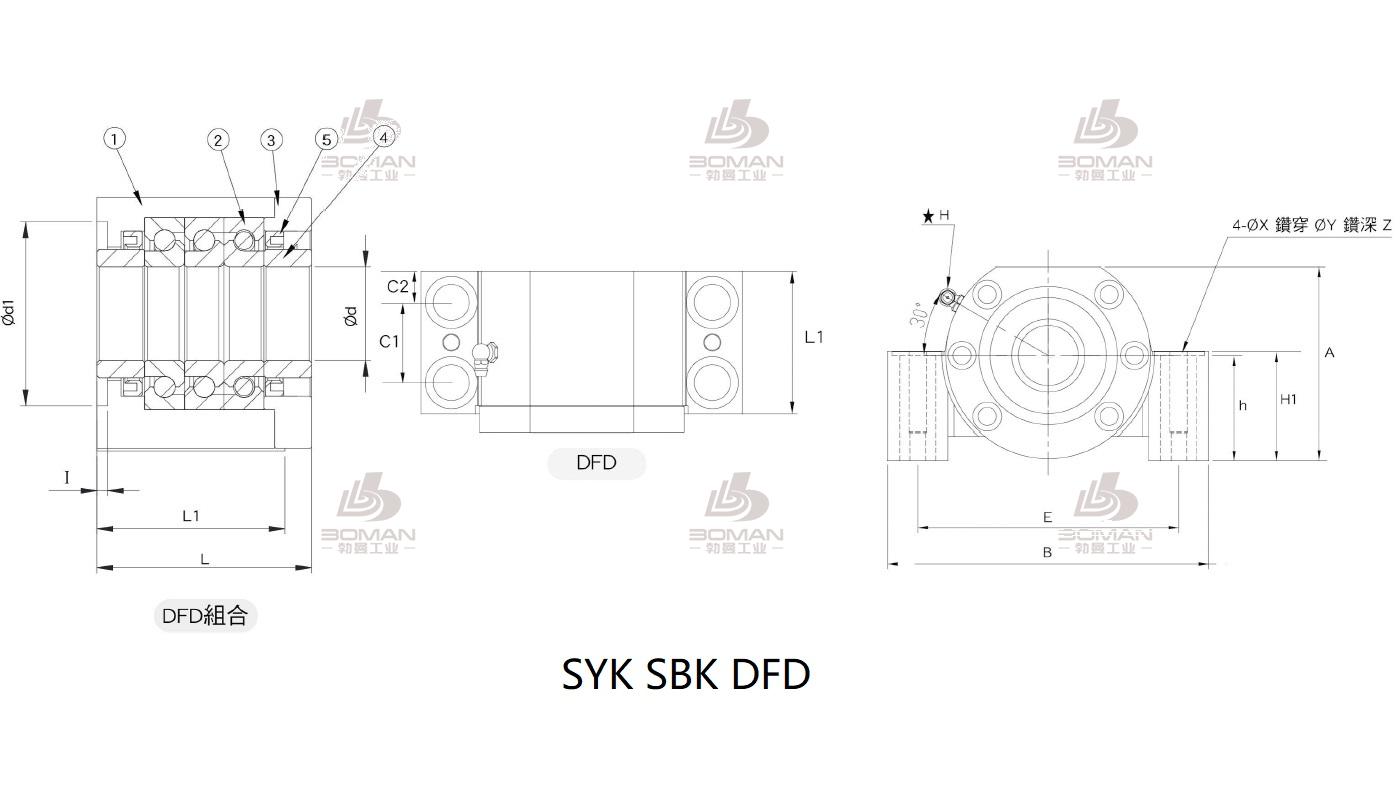 SYK MBCS15-YP 丝杆支撑座syk