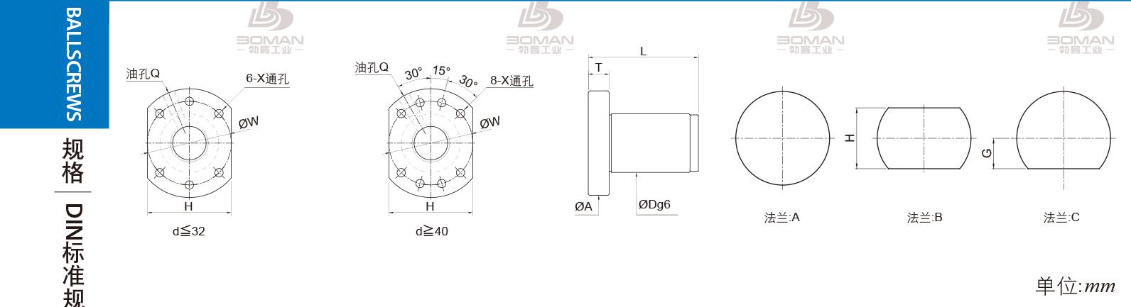 PMI FSDU1520L-2P PMI丝杆安装方法